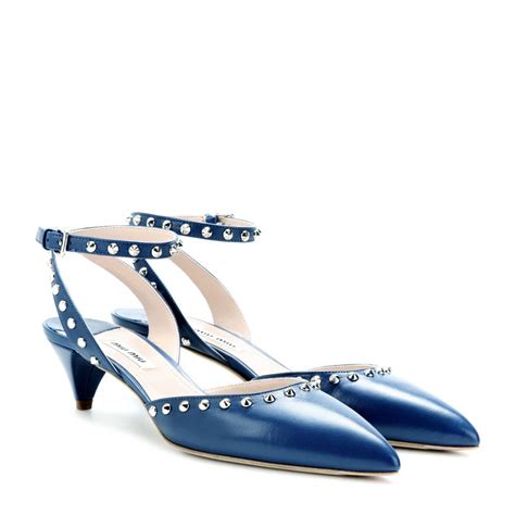 miu miu cobalto|miu michu shoes.